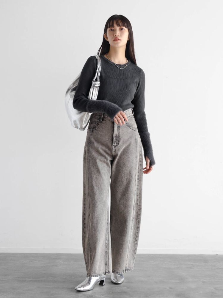 SCOT CLUB - 新品 RADIATE シャギースリーブリブニット