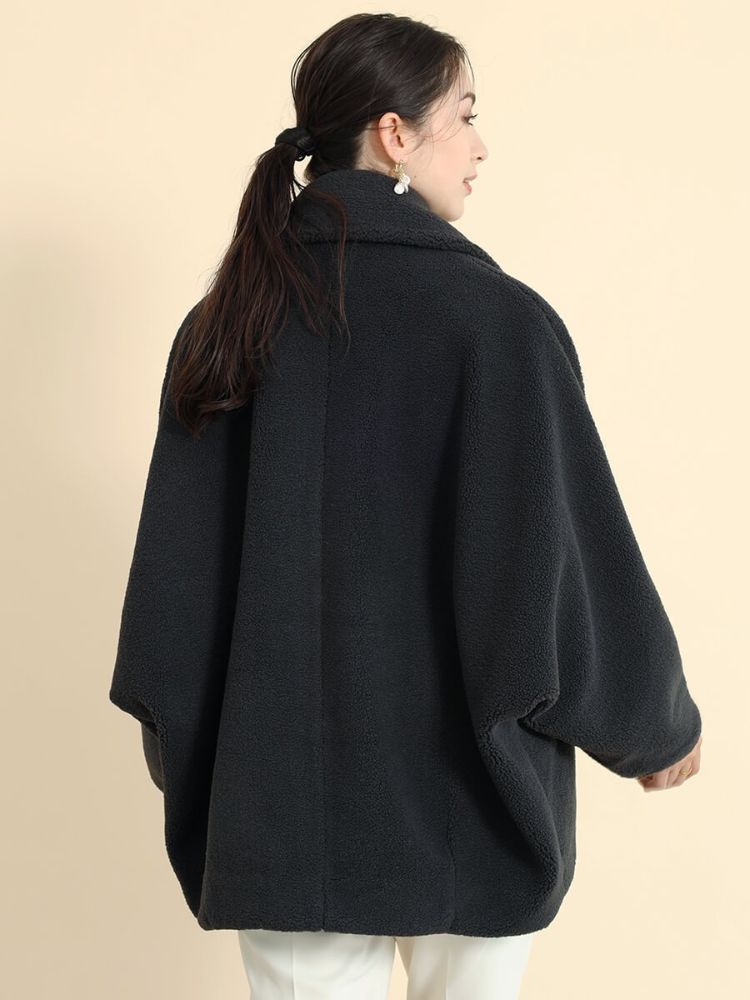 洋服通販 - 新作アイテムを フェンネル FENNEL フレアスリーブミドルコート 舞い上がる ジャケット・アウター