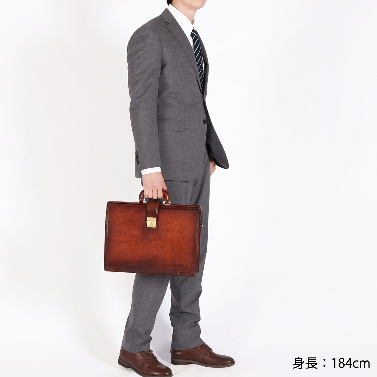 青木鞄　アオキ　ダレスバッグ　ビジネスバッグ　ブリーフケース　ブラック　レザー 青木鞄 ビジネスバッグ Luggage AOKI 1894 Genius ダレスバッグ