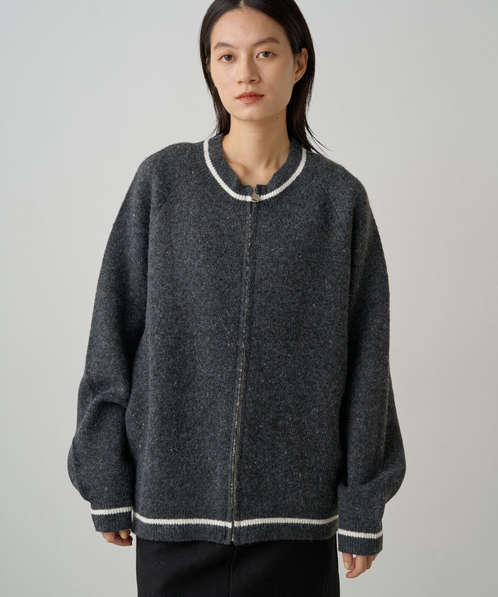 【Loungedress】ジャガードZIPブルゾン セール】【Loungedress】ジャガードZIPブルゾン(507739324