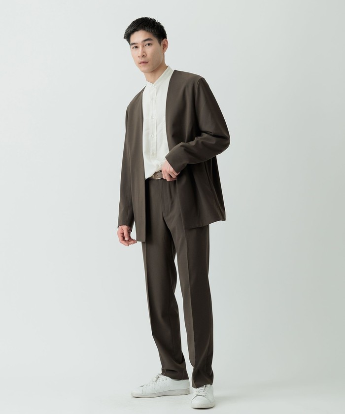 セール 30%OFF】【Chambrer】ノーカラー ジャケット
