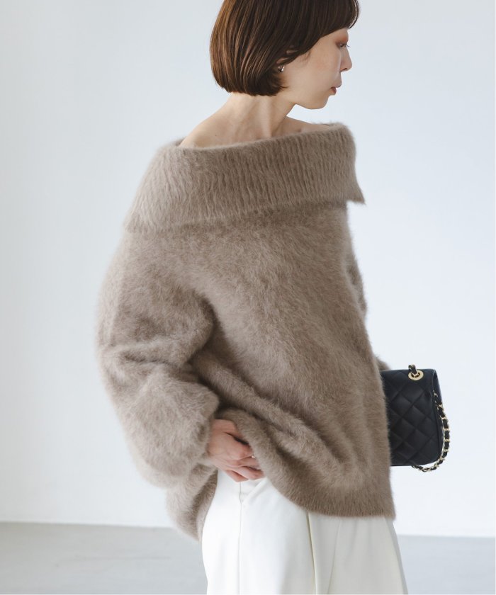 セール 30%OFF】【NOBLE×L'AUBE BLANC】FOX/カシミヤオフショルダーニット(506837205) | ノーブル(NOBLE)  - d fashion