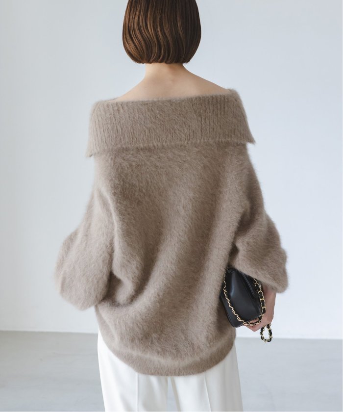 NOBLE×L'AUBE BLANC】FOX/カシミヤオフショルダーニット（ニット