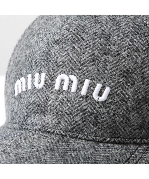 MIUMIU ベースボールキャップ 5HC179 2CSI ウール(507700580 MIUMIU ベースボールキャップ 5HC179 2CSI ウール(507700580