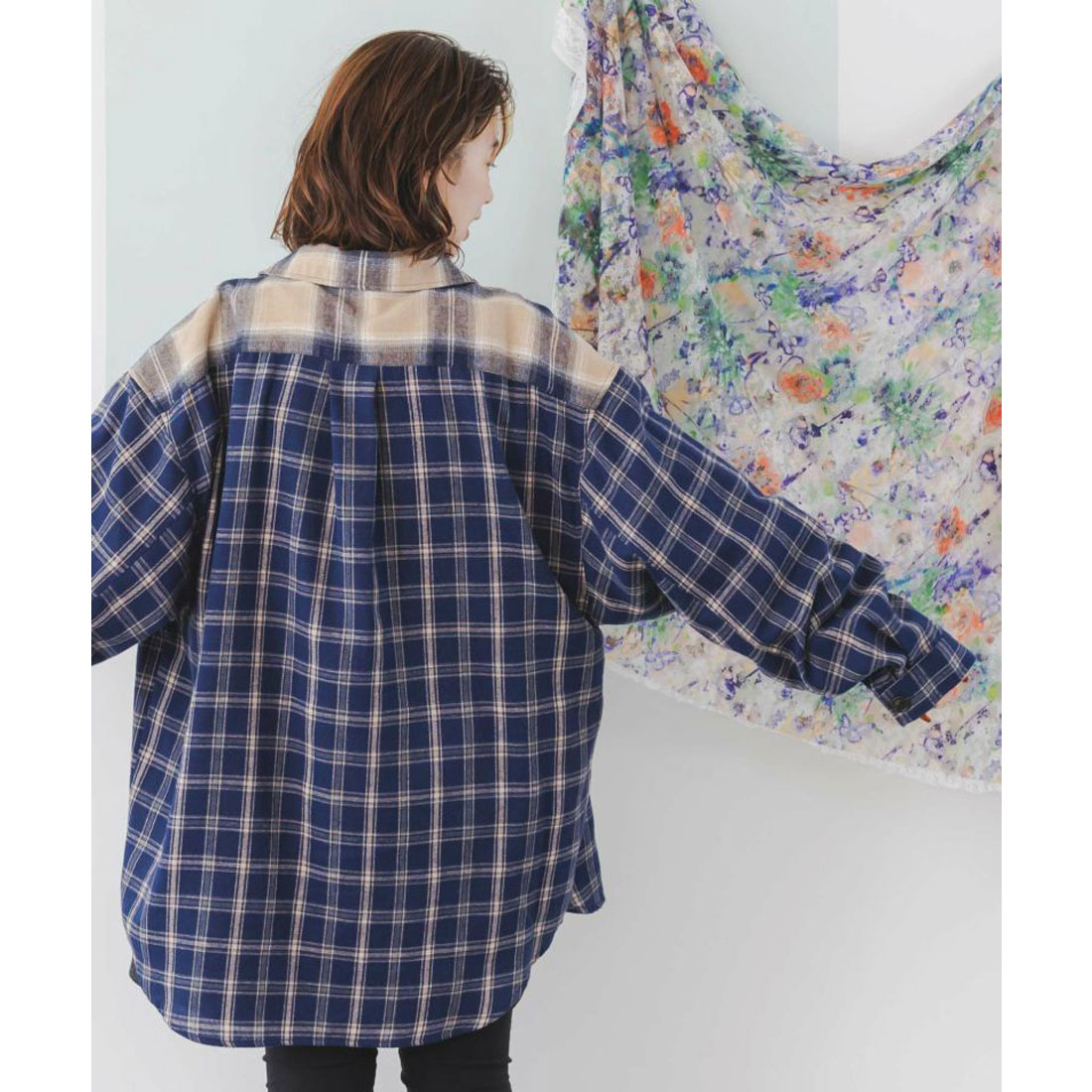 スカラー ScoLar トップス M カットソー ストレッチ 人物柄 DMW 431-152722_1.jpg