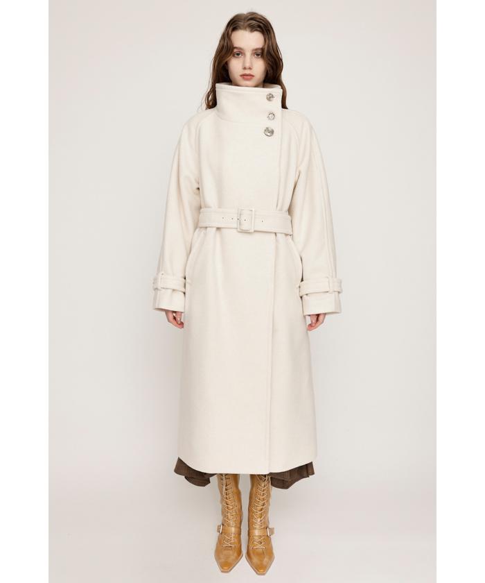 WIDE STAND NECK LONG コート 1 セール 30%OFF】WIDE STAND NECK LONG コート(507781166