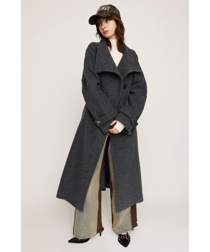 WIDE STAND NECK LONG コート 1 セール 30%OFF】WIDE STAND NECK LONG コート(507781166