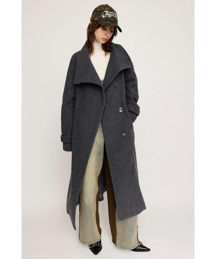 WIDE STAND NECK LONG コート 1 セール 30%OFF】WIDE STAND NECK LONG コート(507781166