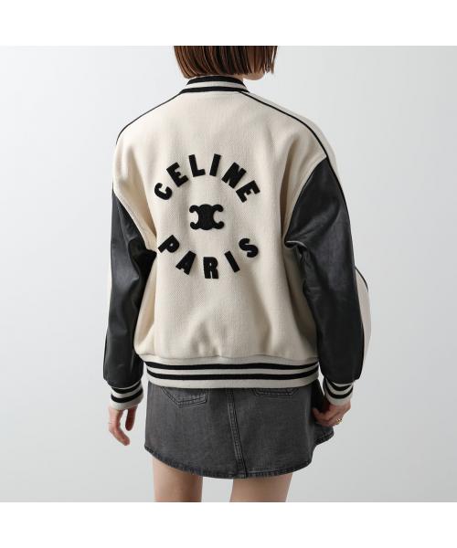 CELINE スタジャン 2W71C896C ウール×レザー トリオンフ CELINE スタジャン 2W71C896C ウール×レザー トリオンフ