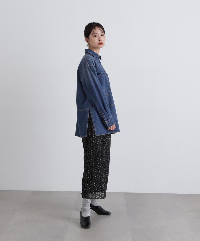 【美品】 デイシー フラワーチュール タイトスカート ロング DEICY（デイシー）の「フラワーチュールタイトスカート