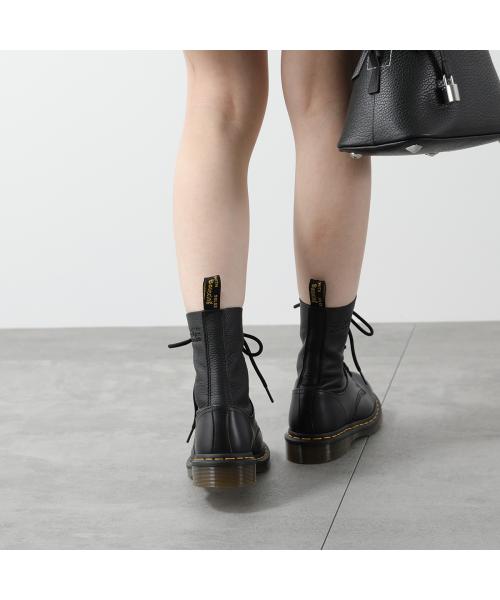 Maison Margiela MM6 ブラックレザー ブーティ