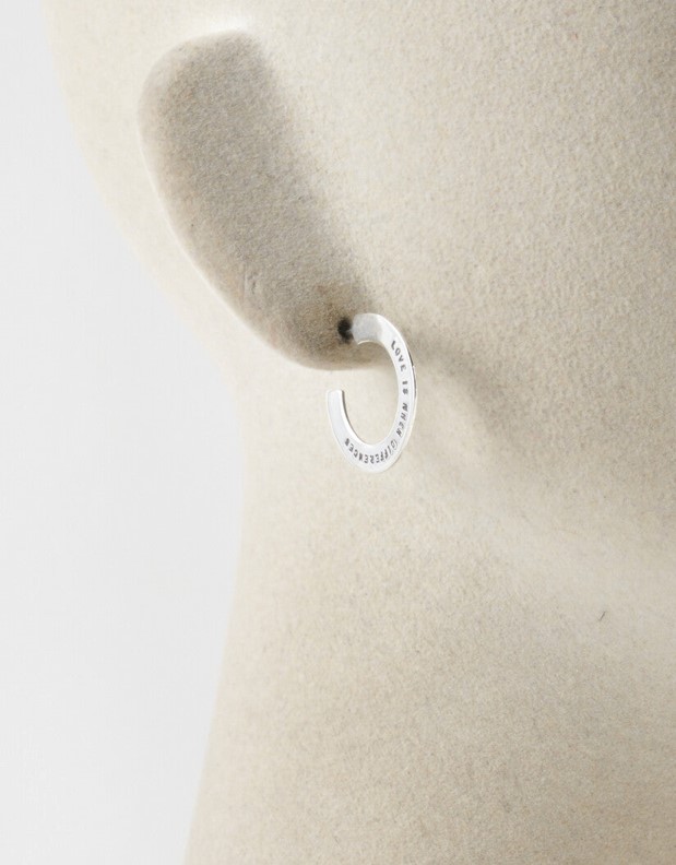 SERGE THORAVAL シルバー フープピアス