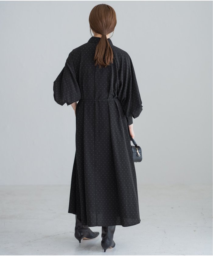 ドットサッシュワンピース　iena イエナ WEB限定/追加2》ドットサッシュワンピース(507786255) | イエナ