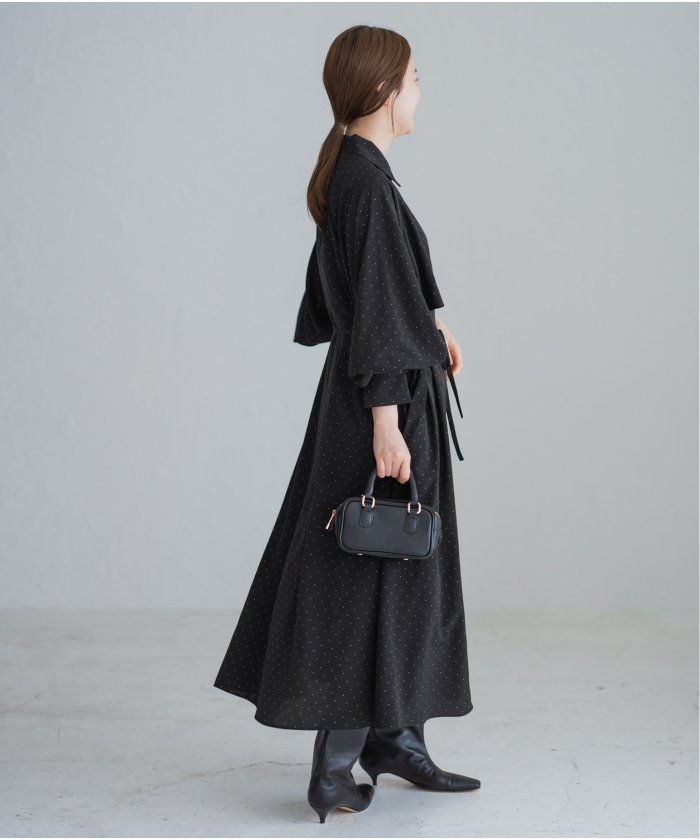 IENA　ドットサッシュワンピース WEB限定/追加2》ドットサッシュワンピース(507786255) | イエナ