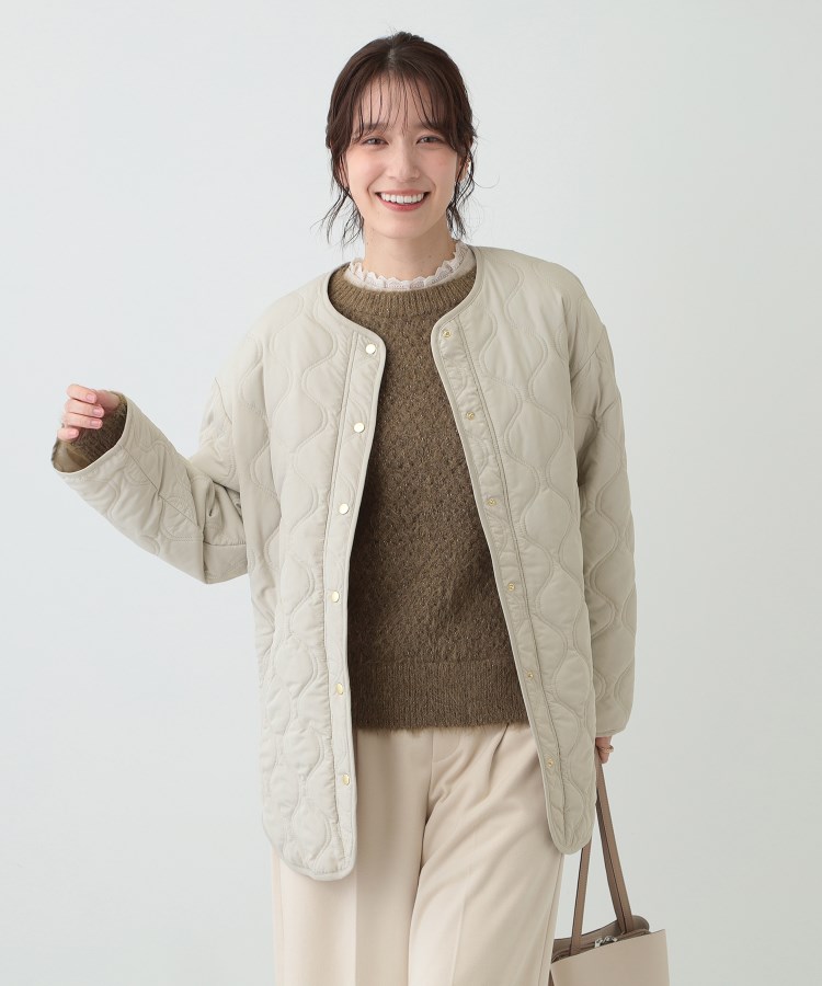 S－LL/撥水】さっと羽織れる 大人が着たい キルトジャケット