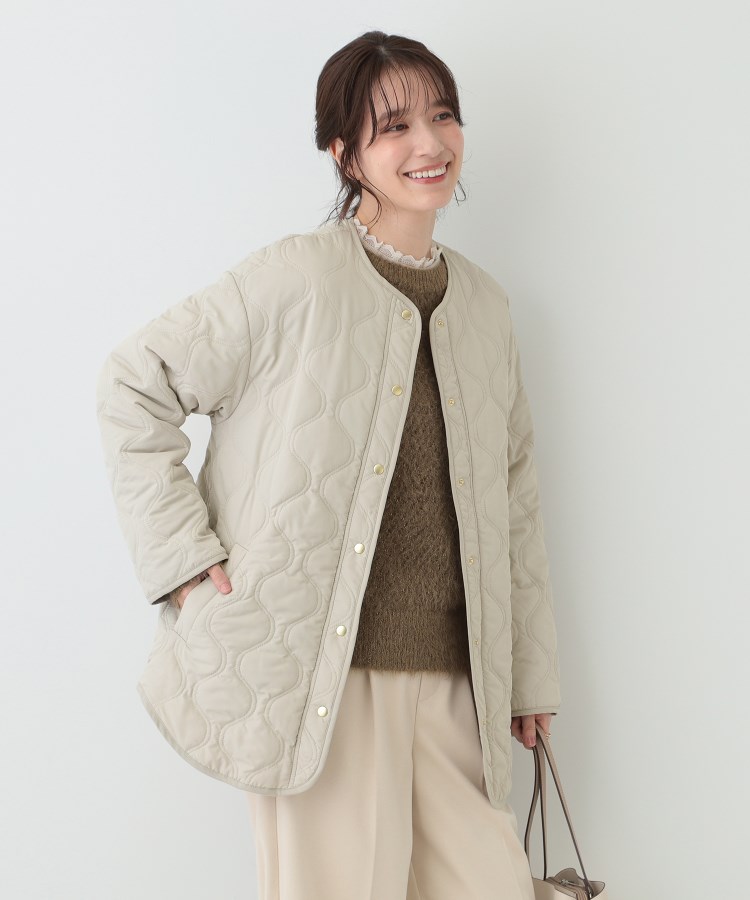 S－LL/撥水】さっと羽織れる 大人が着たい キルトジャケット
