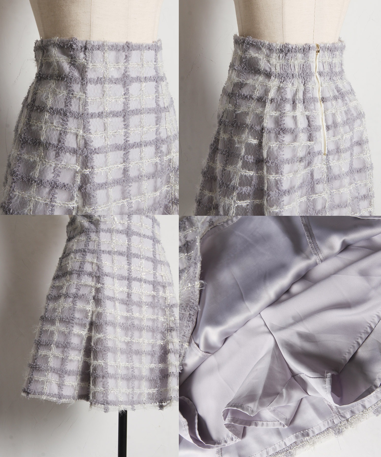 ラメ入りチェックモール刺繍ミニスカート PE7147EW011535_8_l.jpg