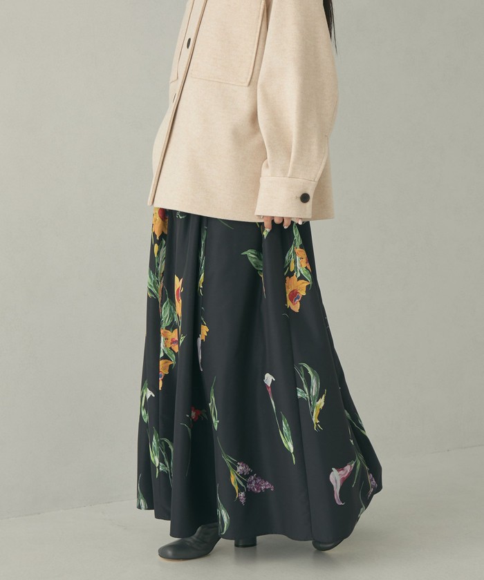 セール】＜EMMEL REFINES＞EM フラワープリント ボリューム