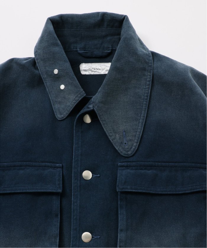 FOLL / フォル】faded cotton cocoon blouson