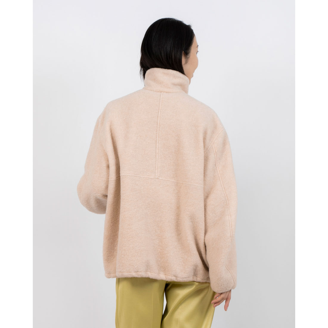 クラネ CLANE SLIVER HALF ZIP TOPS/IVORY/F(507790165 クラネ CLANE SLIVER HALF ZIP TOPS/IVORY/F(507790165