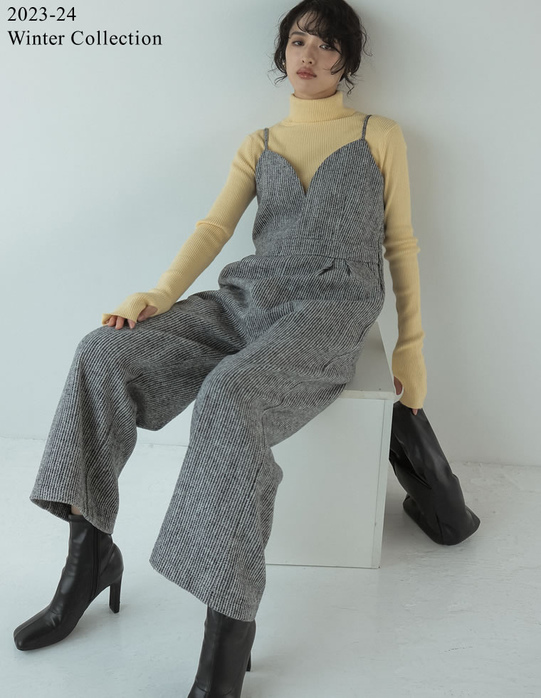 IENA 2023 ヘリンボーンツィードハーフコート CYAN tokyo シアントーキョー 25秋ご予約】 ヘリンボーン