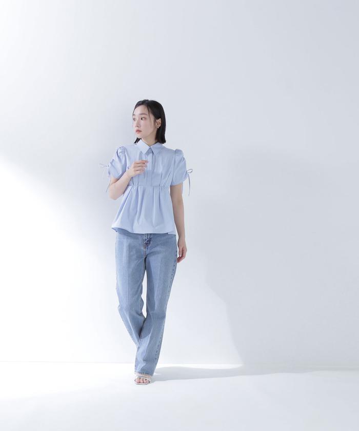 Natural beauty basic センタープレスストレートデニム センタープレスストレートデニムパンツ(507784345) | ナチュラル