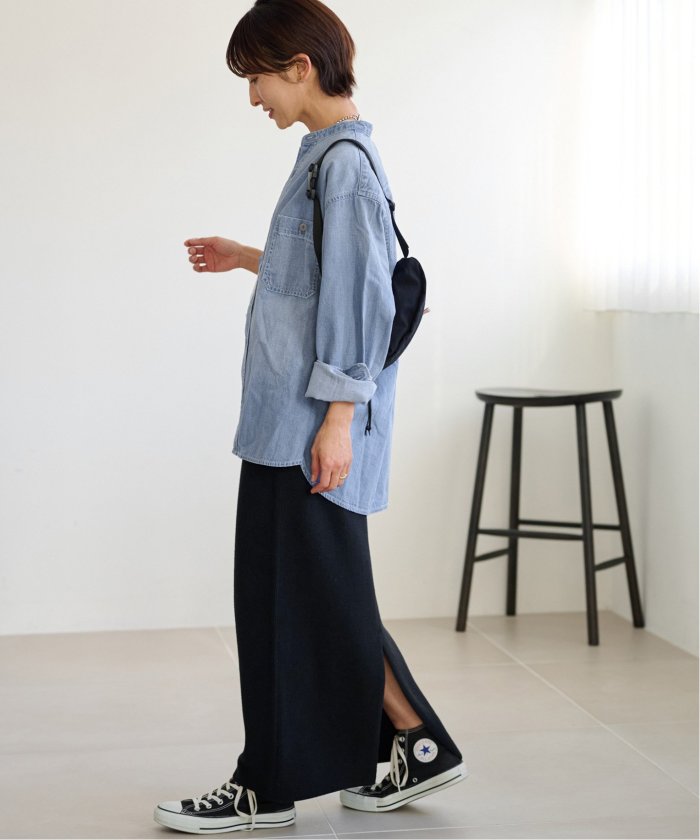 JOURNAL STANDARD relume デニムバンドカラーブラウス 追加》デニムバンドカラーシャツ(507797580) | ジャーナル