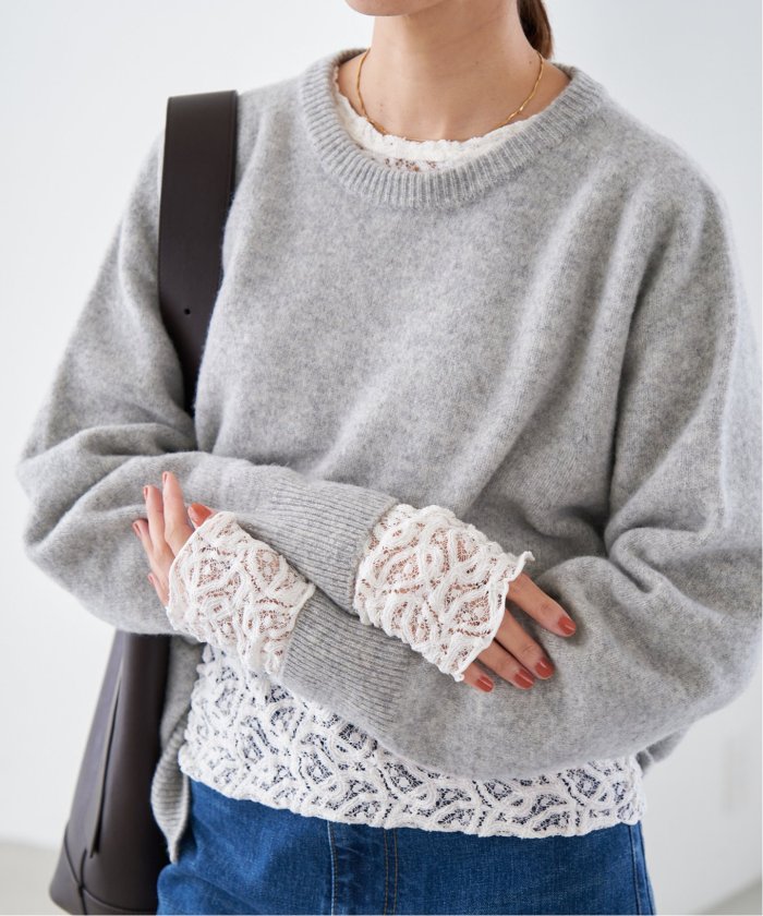 IENA　ペイズリーストレッチレースプルオーバー　WEB限定 WEB限定/追加5》ペイズリー ストレッチレースプルオーバー