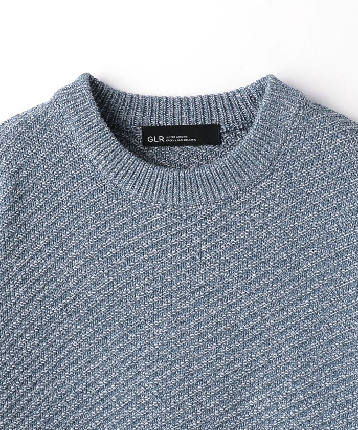 セール 30%OFF】ネットヤーン ツイル クルーネック ニット