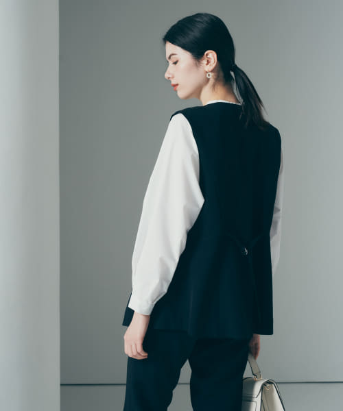 F by ROSSO タックネックリボンブラウス(507803471) | URBAN F by ROSSO タックネックリボンブラウス(507803471) | URBAN