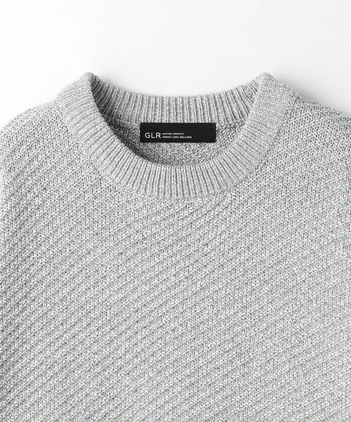 セール 30%OFF】ネットヤーン ツイル クルーネック ニット
