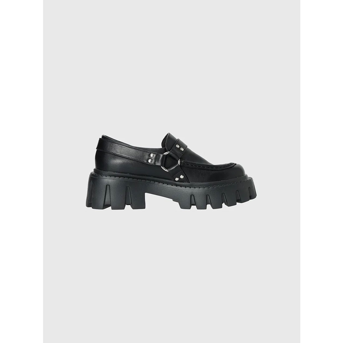 バイカーデザインローファー(S BLACK): SHOES