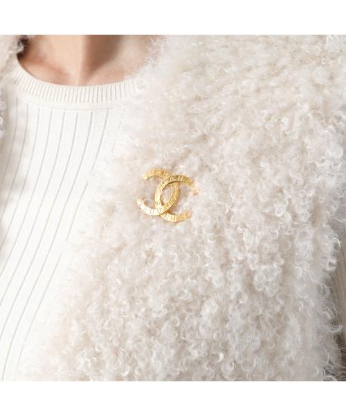 キラキラリボン☆【CHANEL】シャネル ブローチ マリン CCロゴ CHANEL シャネル ブローチ メタル、ストラス&コスチュームパール