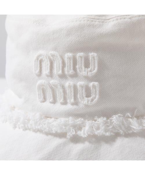 ミュウミュウ Miu Miu MIUMIU バケットハット 5HC196 2CL4 ミュウミュウ Miu Miu MIUMIU バケットハット 5HC196 2CL4