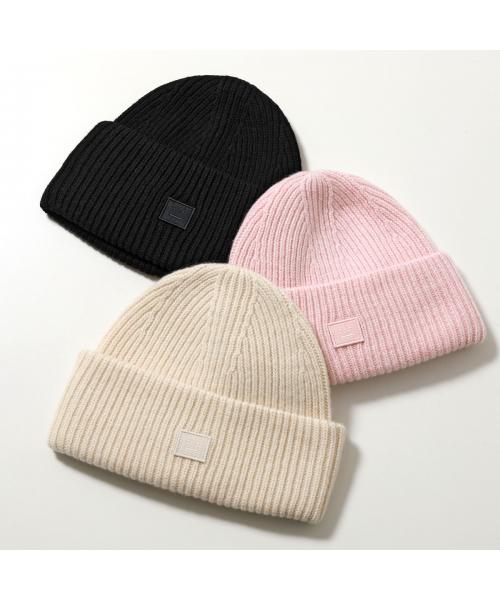 Acne Studios ニット帽 C40270 スモールFaceロゴ ビーニー Acne Studios ニット帽 C40270 スモールFaceロゴ ビーニー
