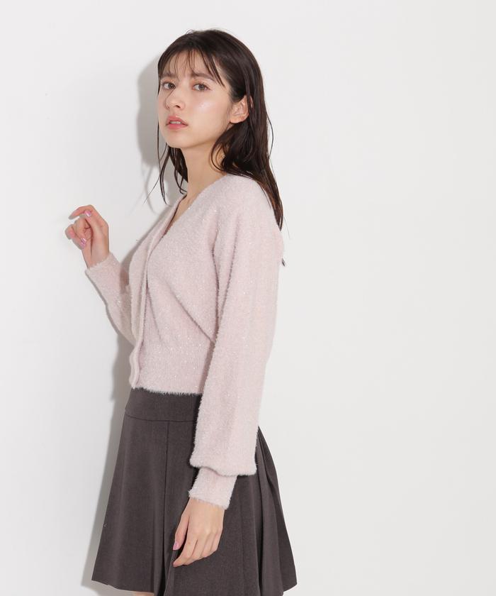 JILL by JILL STUART. ラメフェザーカーディガン セール】ラメフェザーカーディガン(507736504) | ジル バイ ジル