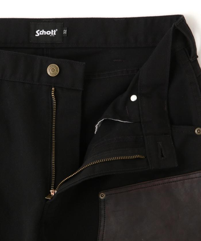 DICKIES/ディッキーズ/LEATHER COMBI PAINTER PANTS/レザー DICKIES/ディッキーズ/LEATHER COMBI PAINTER PANTS/レザー