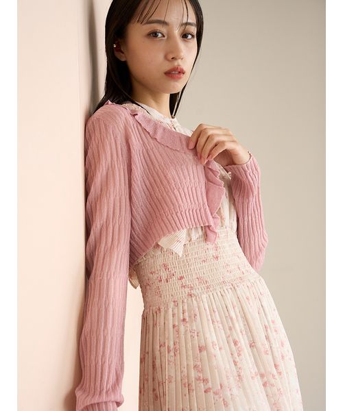 snidel sustainableフリルワンピース 25ss SNIDEL｜【00サイズあり】Sustainableフリルワンピース