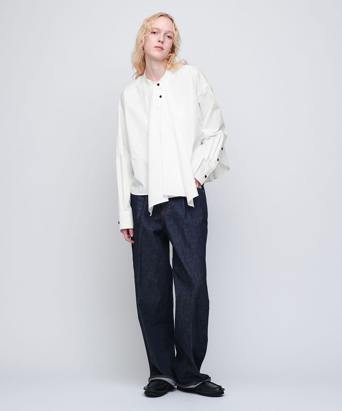＜AEWEN MATOPH＞　イウエンマトフ　スカーフ バンドカラー ブラウス セール 30%OFF】＜AEWEN MATOPH＞スカーフ バンドカラー