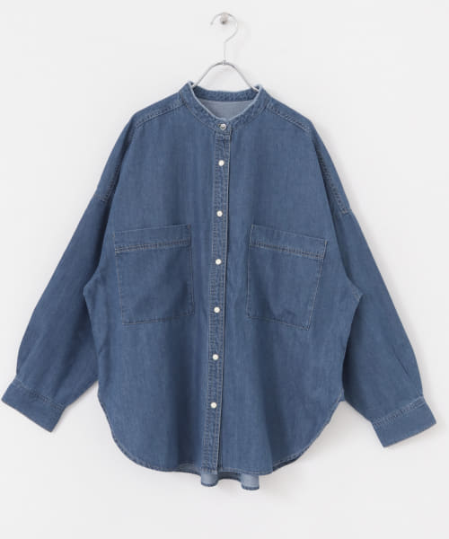 デニムバンドカラーシャツ　 アーバンリサーチドアーズ デニムバンドカラーシャツ(507521244) | アーバンリサーチ