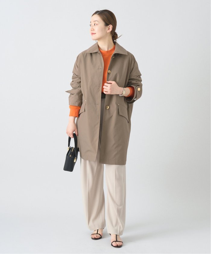 IENA【MACKINTOSH】別注 NEW HUMBIE ダブルショートコート MACKINTOSH/マッキントッシュ 別注 HUMBIE ステンカラーショート