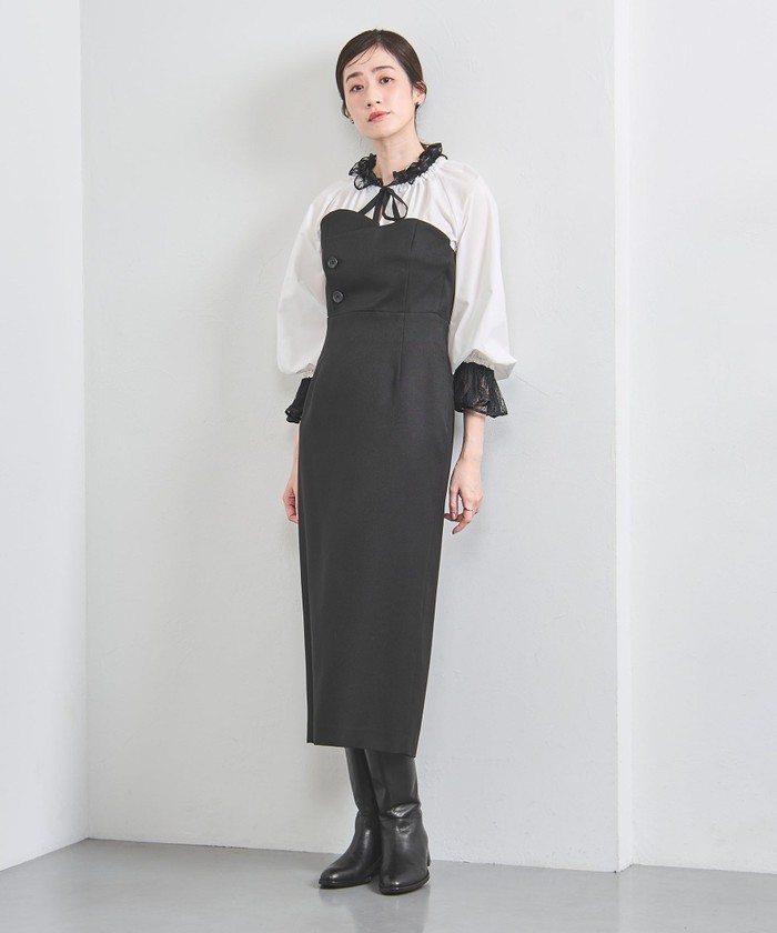 セール中！ユナイテッドアローズ　レースプリーツ フリル ブラウス UNITED ARROWS｜レースプリーツ フリル ブラウス | Rakuten