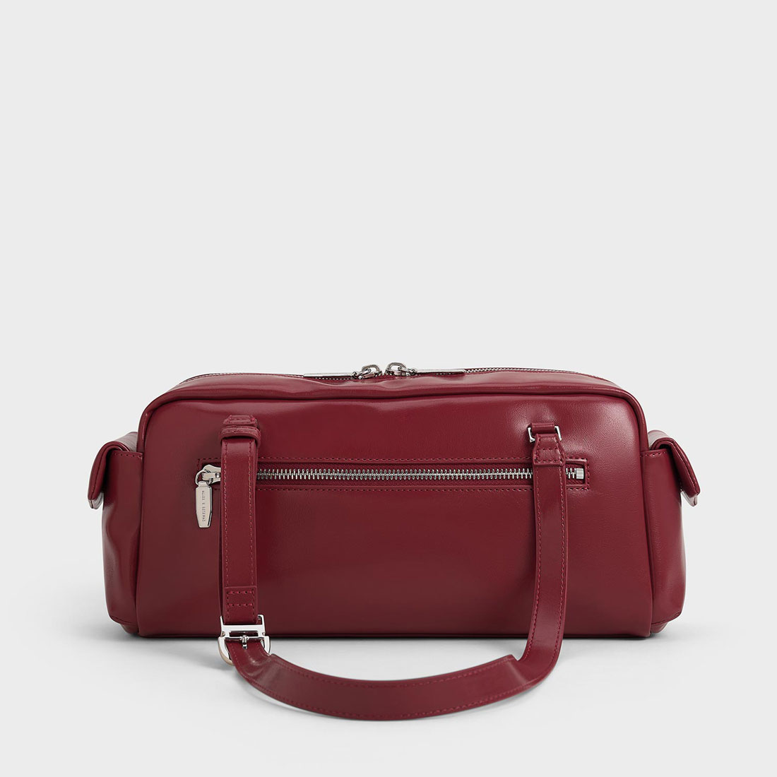 台湾 CHARLES&KEITH Rachel マルチポケット ショルダーバッグ Rachel レイチェル イロンゲイテッドマルチポケットショルダー
