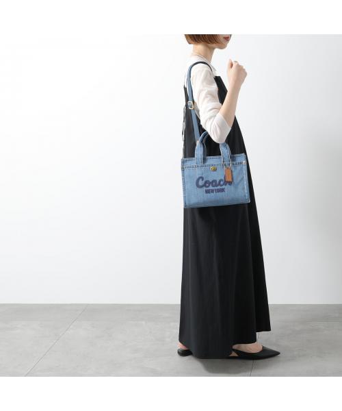 【美品】コーチ　カーゴ　トートバッグ　26 インディゴ COACH コーチ カーゴトート バッグ デニム 26 インディゴ