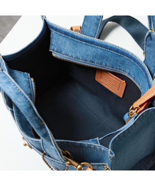 【美品】コーチ　カーゴ　トートバッグ　26 インディゴ COACH コーチ カーゴトート バッグ デニム 26 インディゴ