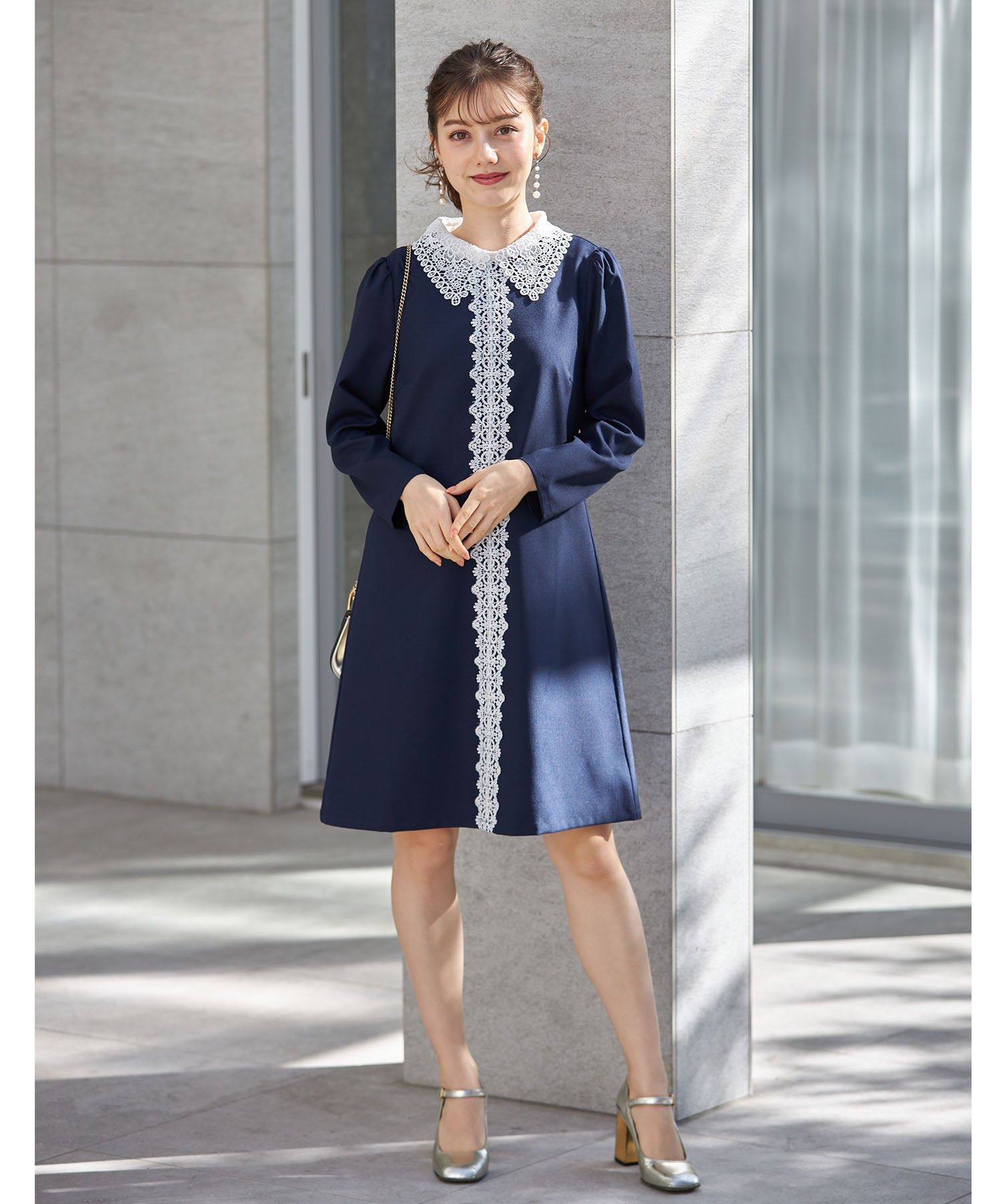 クーポン】トッコクローゼット tocco closet 2WAYレース襟付き
