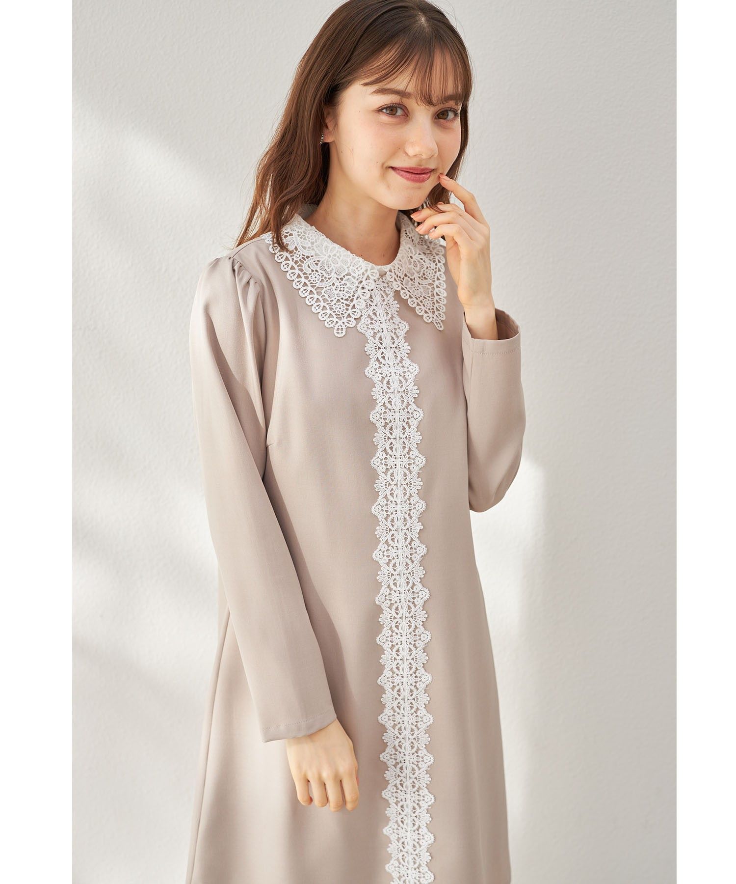 【1回着用】【Leira】ツルバイマリコ☆リボン付きトップス☆チュニック ツルバイマリコオイカワ】新品未使用 Lapin チュニック ピンク