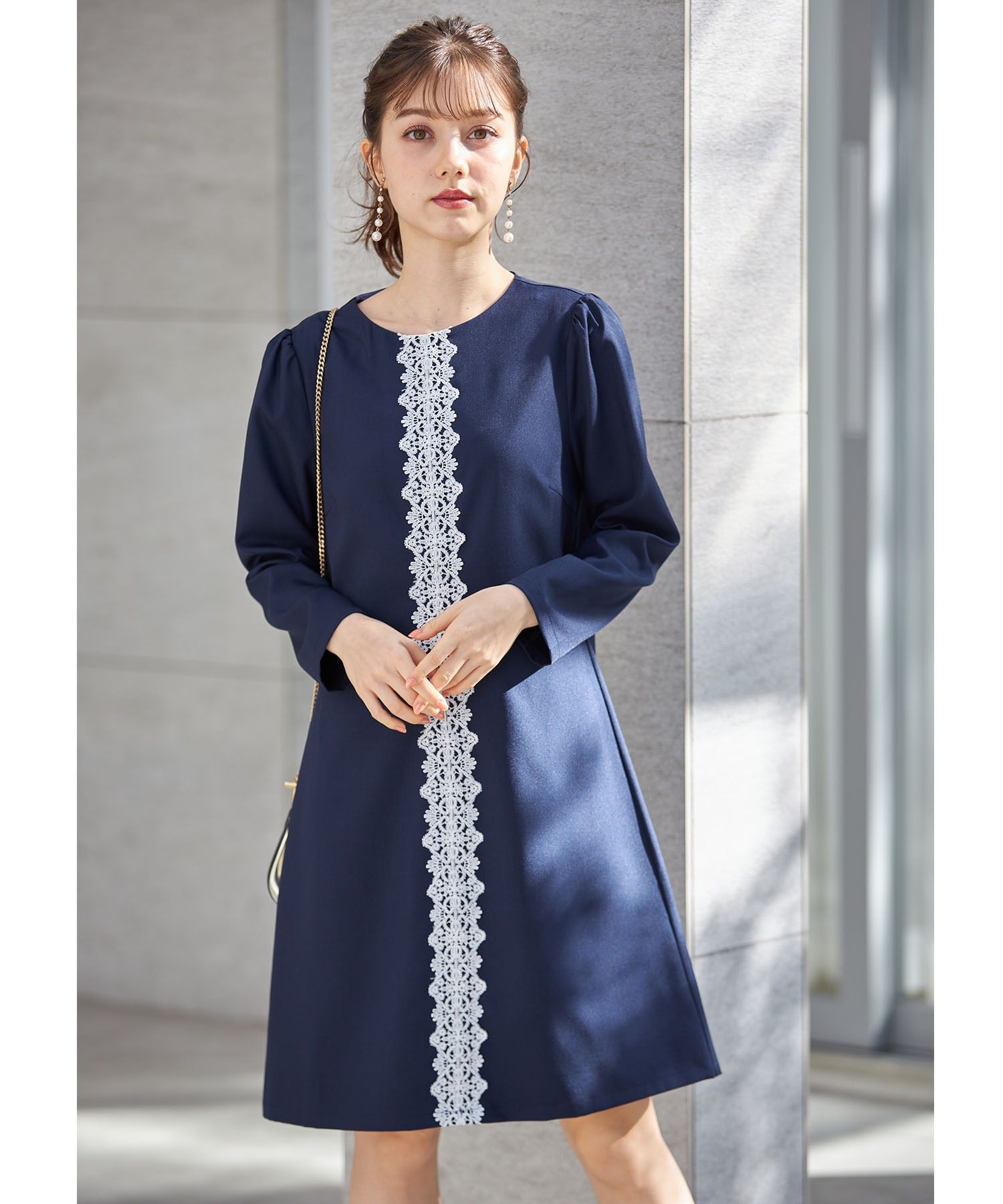 クーポン】トッコクローゼット tocco closet 2WAYレース襟付き