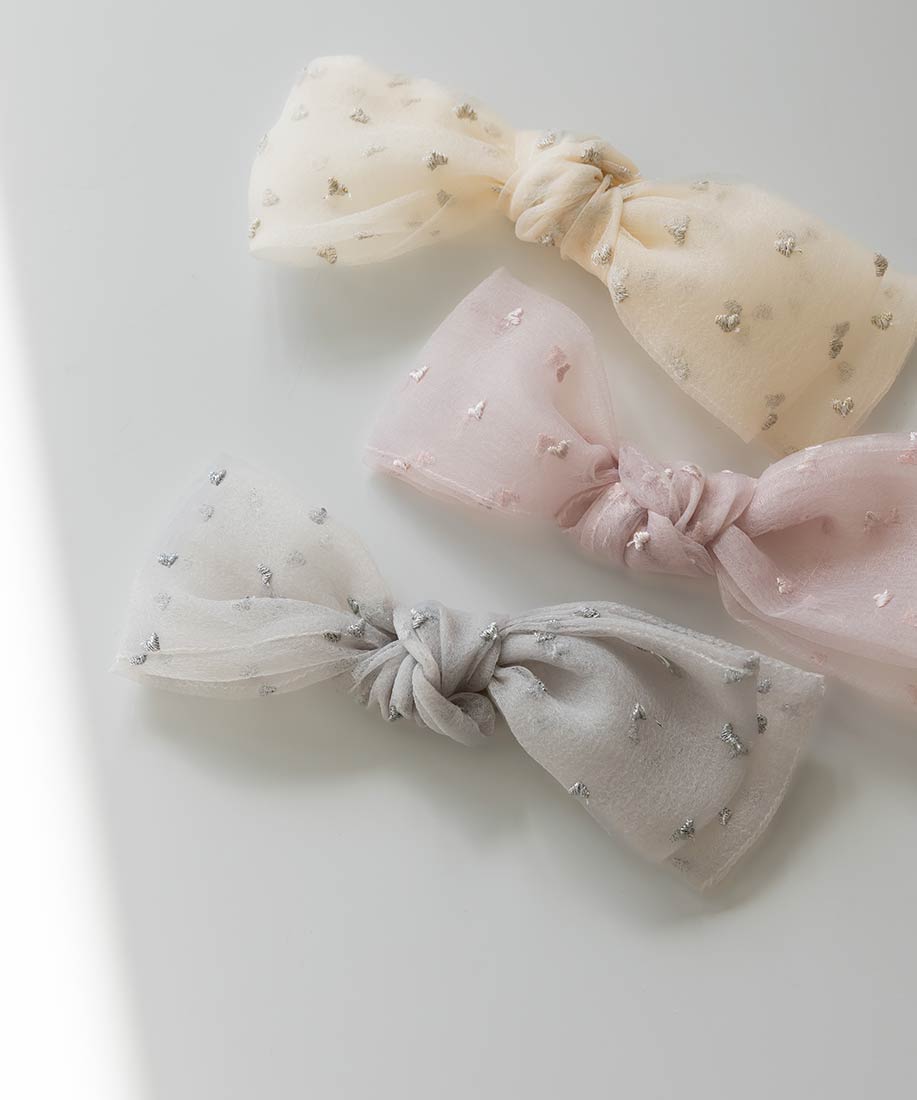ランダ RANDA 【HEART COLLECTION】2WAYハート刺繍リボン ランダ RANDA 【HEART COLLECTION】2WAYハート刺繍リボン