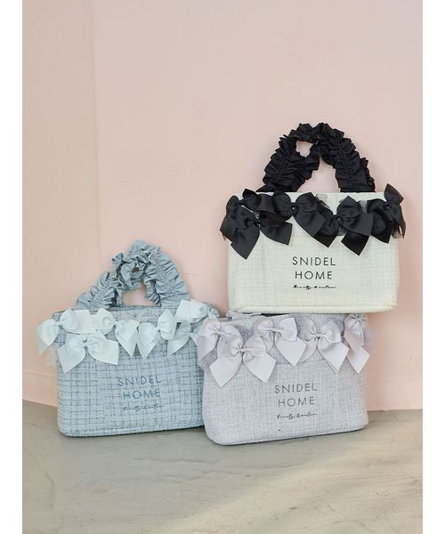 SNIDEL HOME｜ツイードリボンバッグ | Rakuten Fashion(楽天